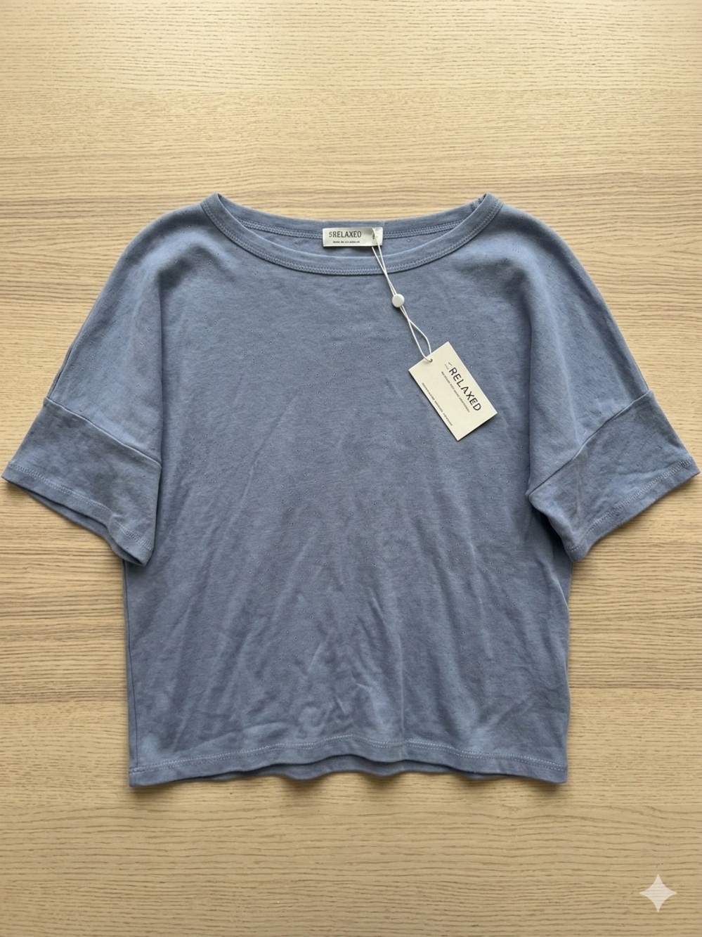 Women's Boxy Short Sleeve Tee in Dusty Blue